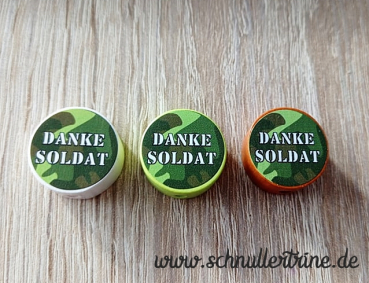 Motivscheibe "Danke Soldat" Farbwahl